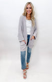 Light Gray Oversized Cardigan