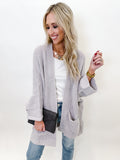 Light Gray Oversized Cardigan