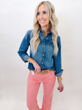 Jessie Denim Buttoned Shirt