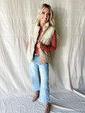 Taupe Faux/Sherpa Vest