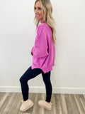 Bright Mauve Oversized Sweater