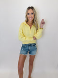 Sunshine yellow Half Zip sweatshirt