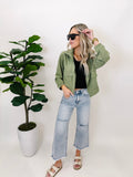 Color Me Up Light Olive Jacket