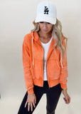 Chic Harmony Light Orange Hoodie