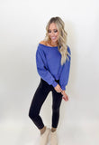 Tia Marlin Off Shoulder Sweatshirt