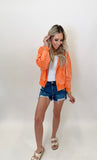 Chic Harmony Light Orange Hoodie