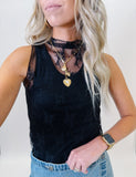 Gemma Sleeveless Lace Top