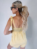 Yellow Stripe Romper