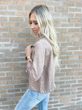 Hazelnut Cropped Utility Jacket