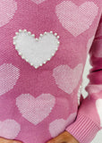 Pearls and Hearts Sweater