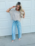 Leopard Print Button Front Sweater Cardigan