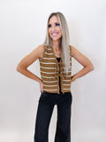 Whispering Winds Striped Vest