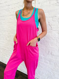 Kenah Hot Pink Jumpsuit