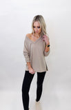 Tracie Casual V Neck Top