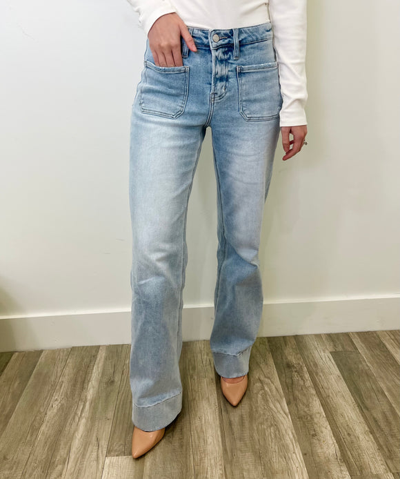 Arabella Hem Flare Jean