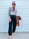 Mineral Washed Mid Rise Barrel Shape Pants