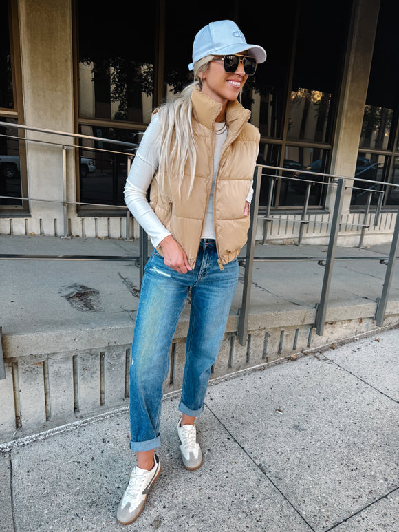 Fine Fur Lining Quilted Vest