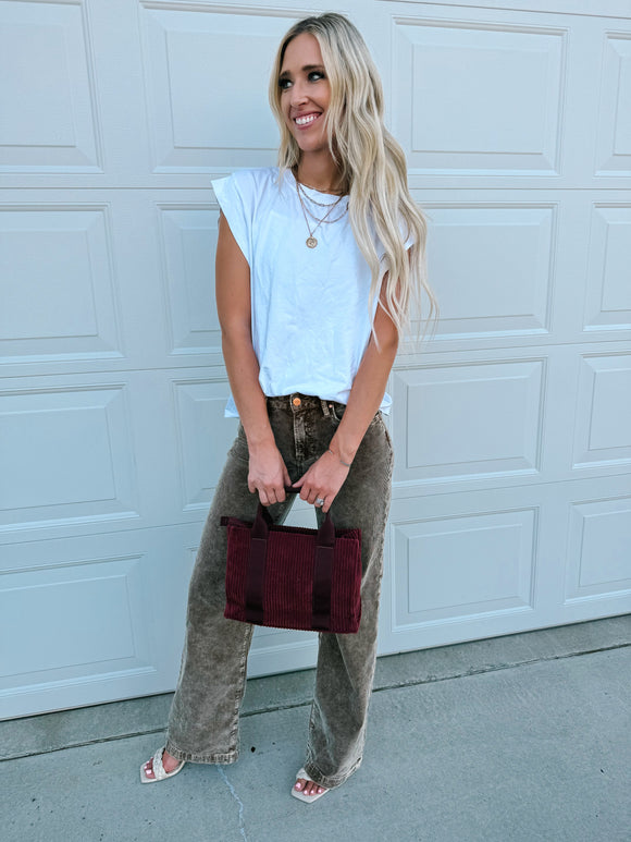 Wide Leg Corduroy Jeans