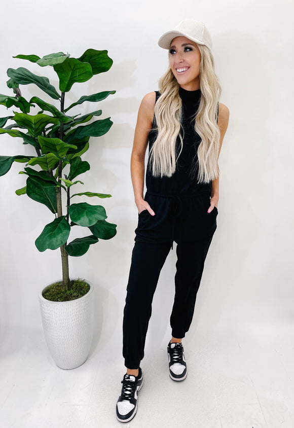 On A Journey Sleeveless Jumpsuit