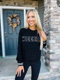 Weekend Patched Crop Sweatshirt