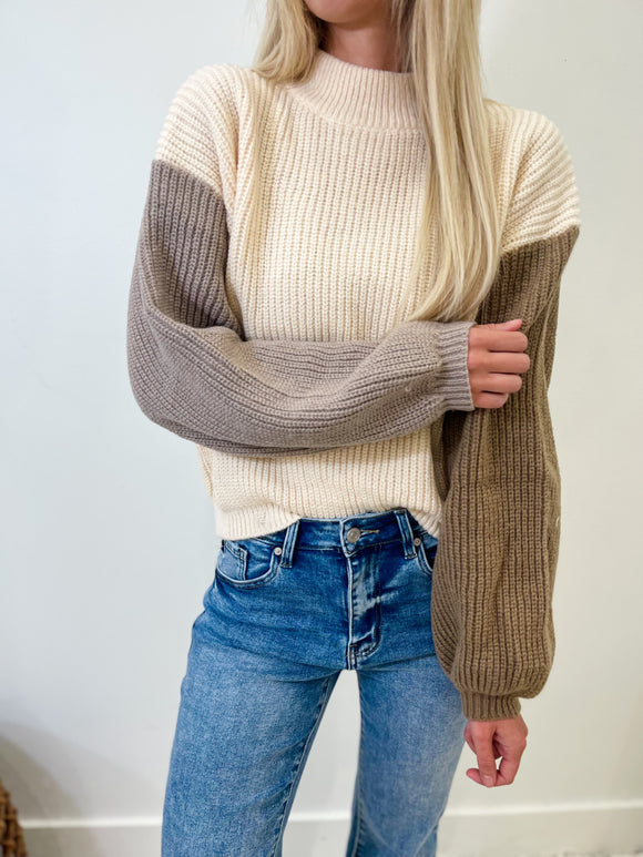 Sutton Color Block Sweater