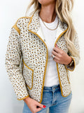 Floral Print Quilted Jacket