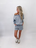 Navigating Life Grey 2 Piece Short Set