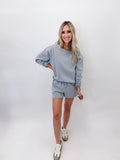 Navigating Life Grey 2 Piece Short Set