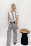 Grey Wash Wide Leg Pants