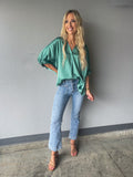 Gretchen Sage Green Silk Top