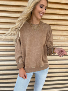 Light Camel Oversized Pullover