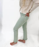 Kodi Mint Crop Straight Jean