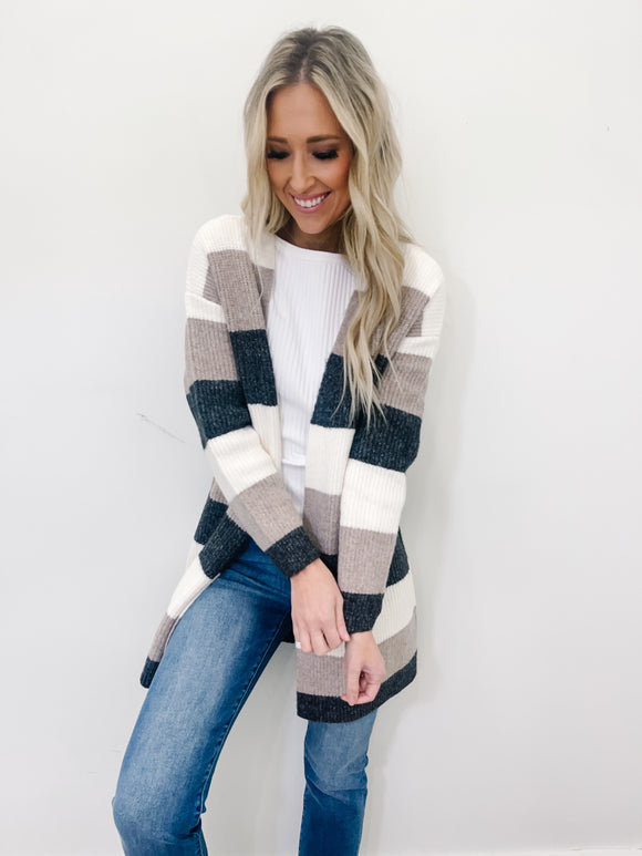 Lina Color Block Cardigan