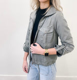 Cropped Spruce Utility Jacket