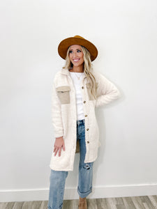 Time Of The Year Sherpa Long Jacket