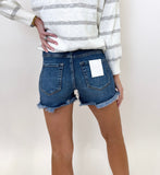 Junia Distressed Hem Shorts