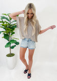 Sweet Dreams Rolled Denim Shorts