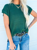 Olive Oversized Crew Neck Sweater