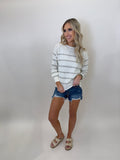 Junia Distressed Hem Shorts