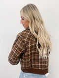 Tiff Tweed Plaid Jacket