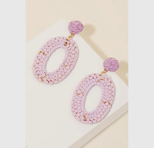 Lavendar Braided Earrings