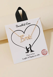 Bride Happily Ever After Necklace