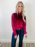 Velvet Puff Long Sleeve Top