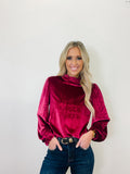 Velvet Puff Long Sleeve Top