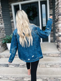 What's Next Distressed Denim Jacket