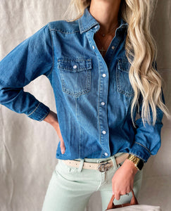 Jessie Denim Buttoned Shirt