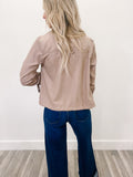 Hazelnut Cropped Utility Jacket