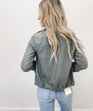 Cropped Spruce Utility Jacket