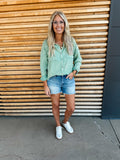 Sage Gauze Button Down Shirt