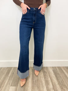 Layne Dark Cuffed Jean